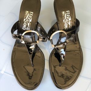 Ferragamo black heels